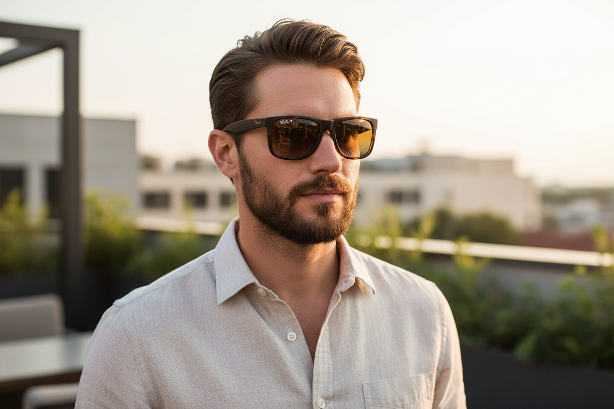 Widok z przodu Ray-Ban JUSTIN (RB4165 - 865/T5)