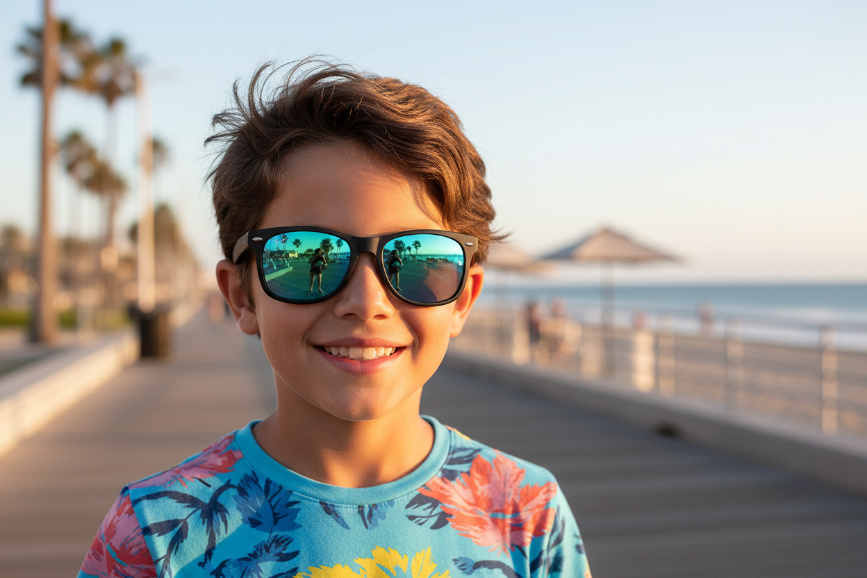 Widok z przodu Ray-Ban Kids JUNIOR NEW WAYFARER (RJ9052S - 100S55)
