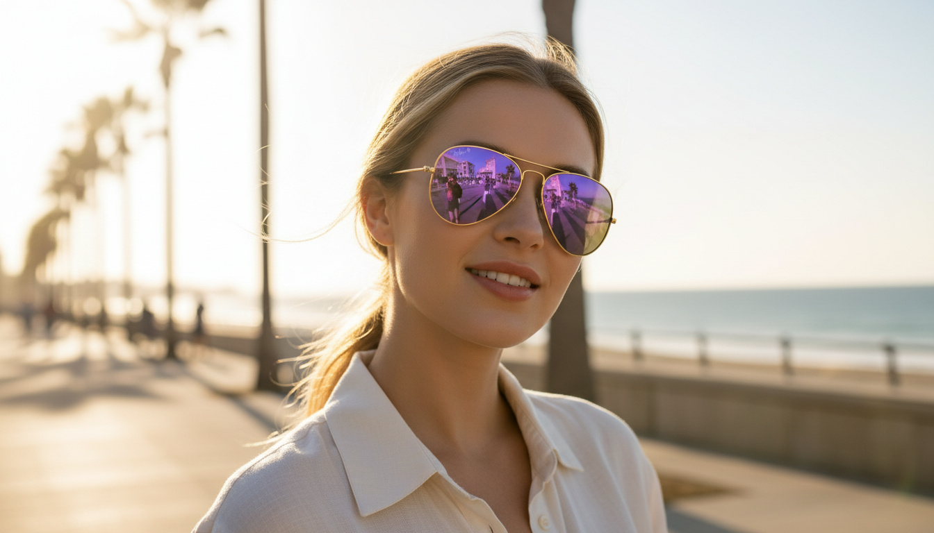 Widok z przodu Ray-Ban AVIATOR LARGE METAL (RB3025 - 112/1Q)