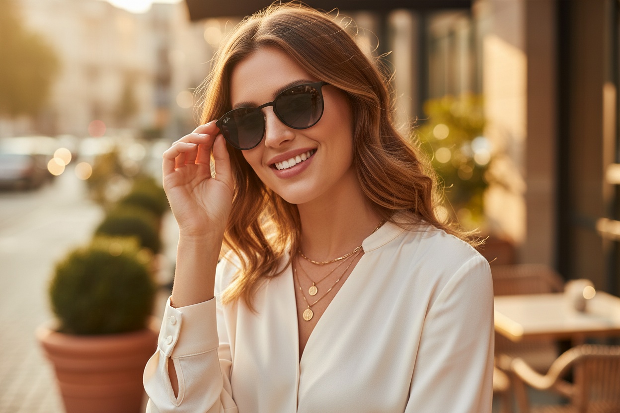 Widok z przodu Ray-Ban ERIKA METAL (RB3539 - 002/8G)