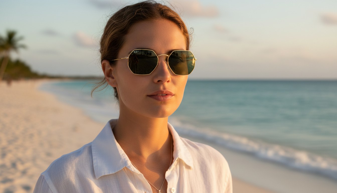 Widok z przodu Ray-Ban OCTAGONAL (RB3556N - 001)
