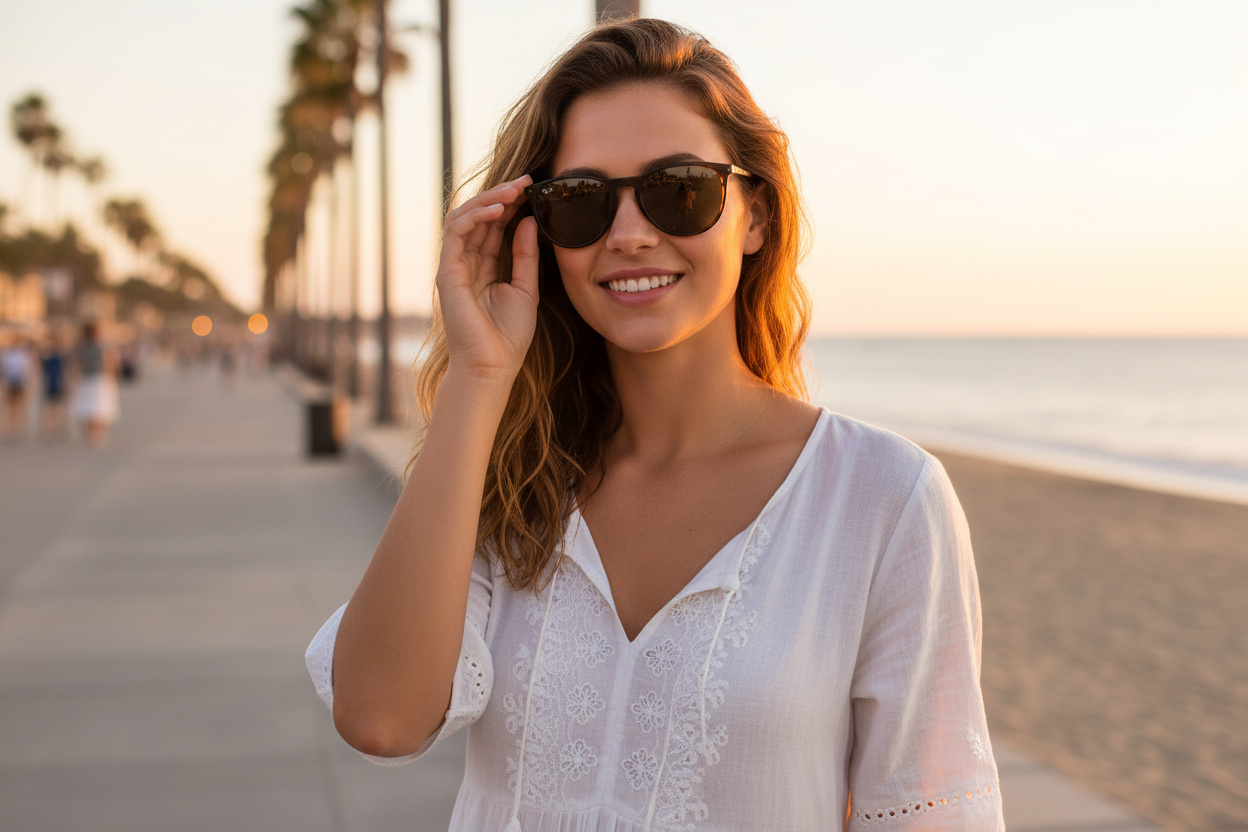 Widok z przodu Ray-Ban Kids JUNIOR ERIKA (RJ9060S - 700673)
