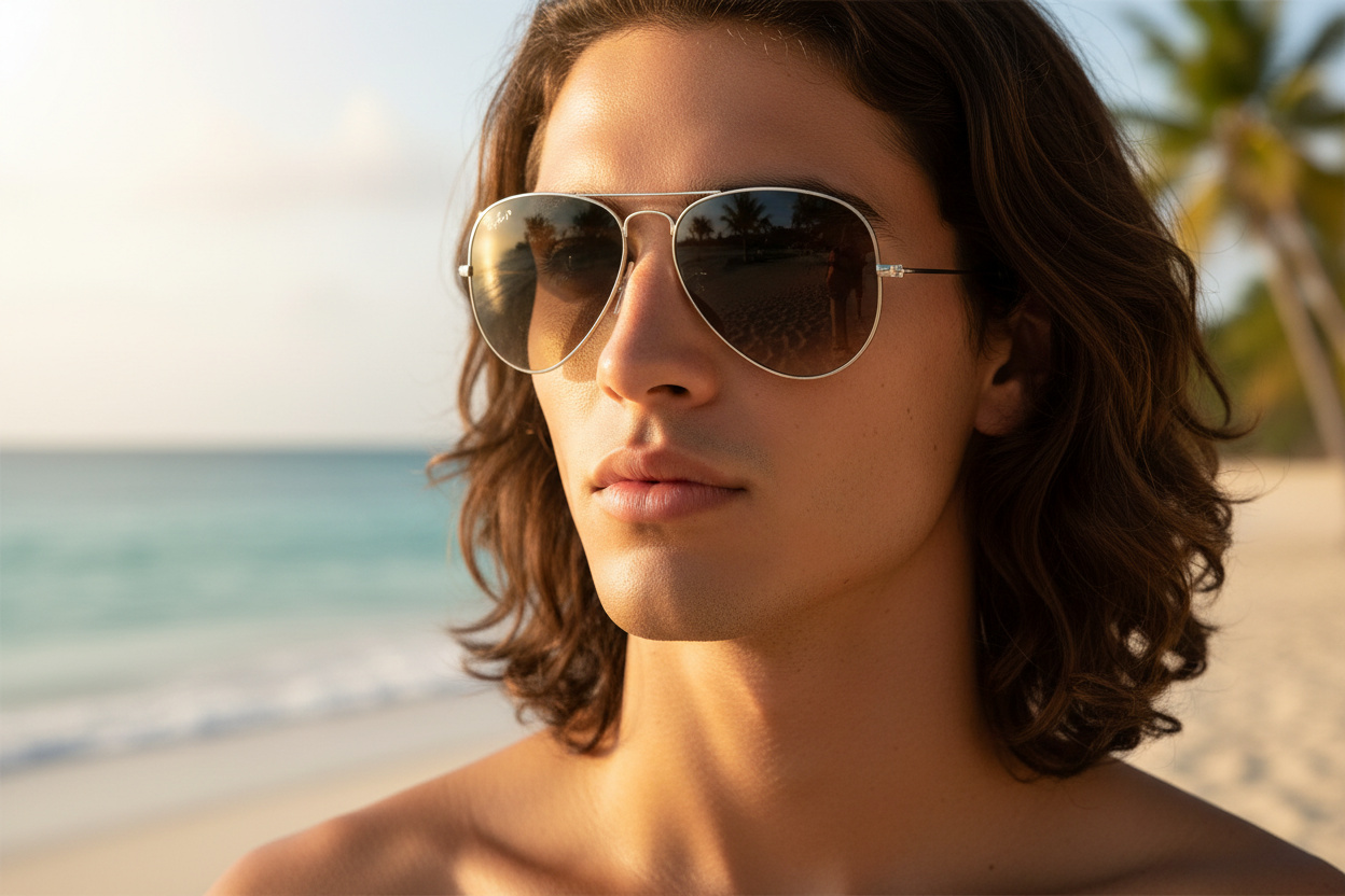 Widok z przodu Ray-Ban AVIATOR LARGE METAL (RB3025 - 003/32)