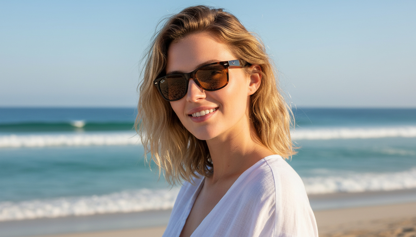 Widok z przodu Ray-Ban NEW WAYFARER (RB2132 - 710)