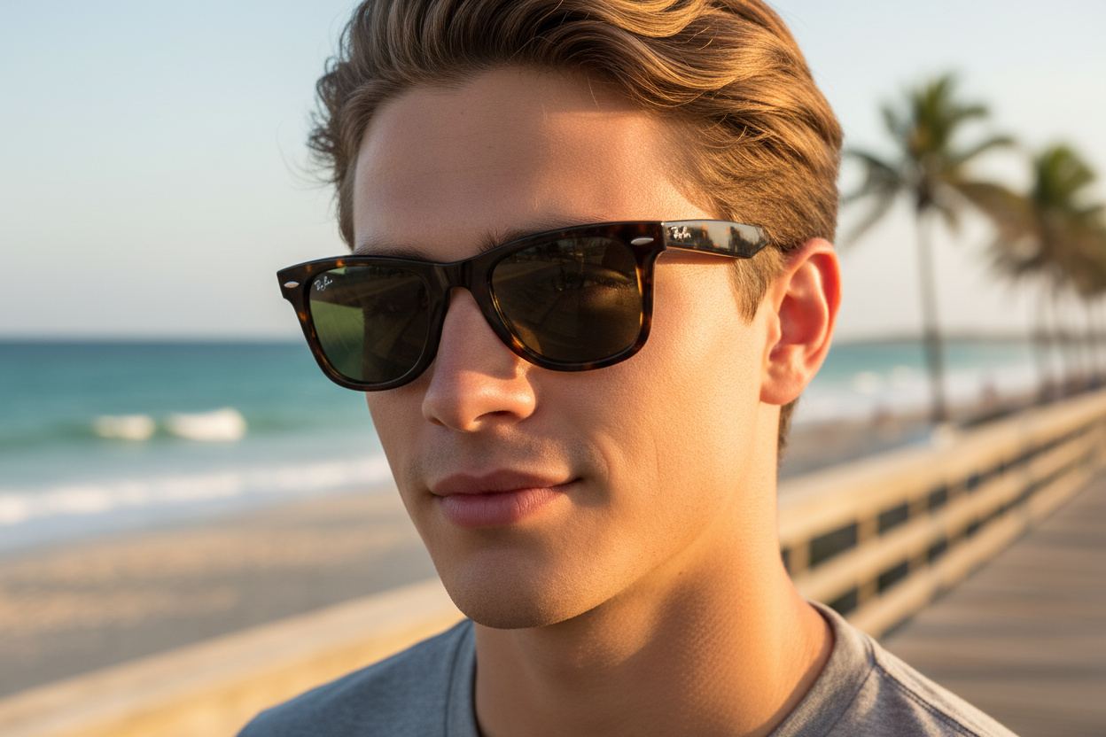 Widok z przodu Ray-Ban WAYFARER (RB2140 - 902)
