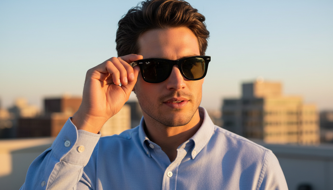 Widok z przodu Ray-Ban WAYFARER (RB4340 - 601)