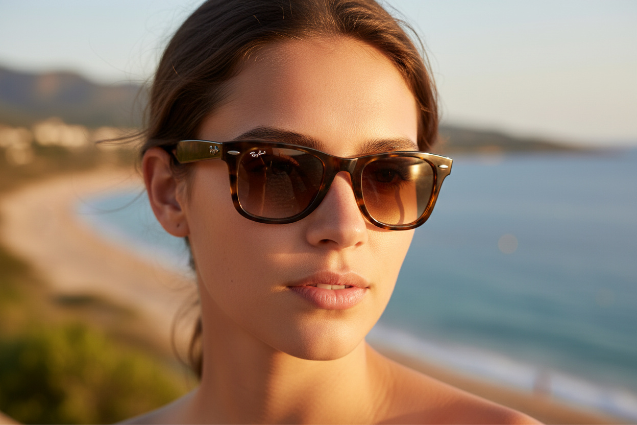 Widok z przodu Ray-Ban WAYFARER (RB4340 - 710/51)