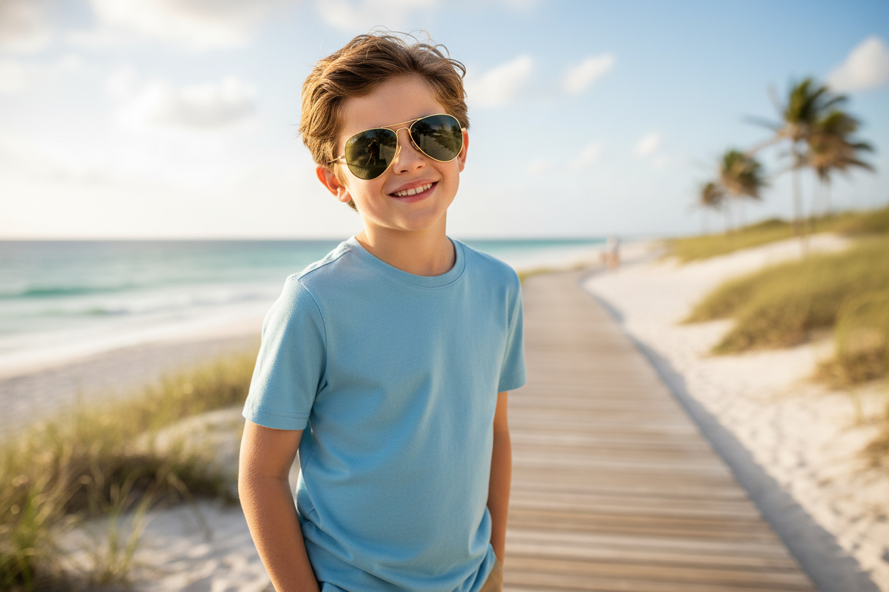 Widok z przodu Ray-Ban Kids JUNIOR AVIATOR (RJ9506S - 223/71)