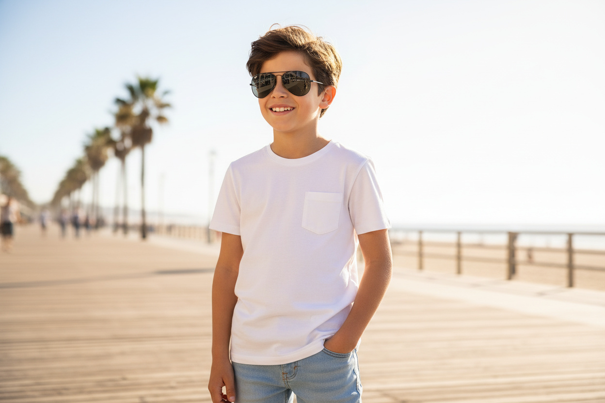 Widok z przodu Ray-Ban Kids JUNIOR AVIATOR (RJ9506S - 220/11)