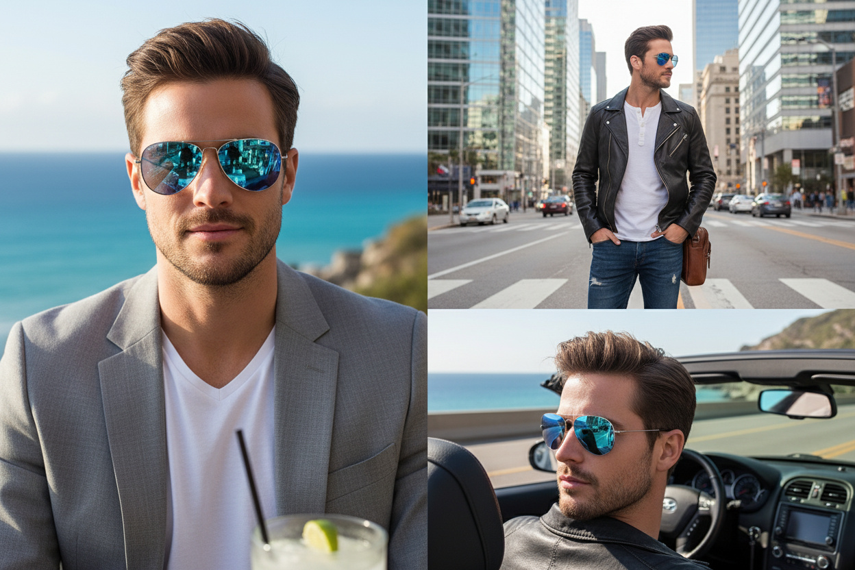 Widok z przodu Maui Jim Mavericks (B264-17)