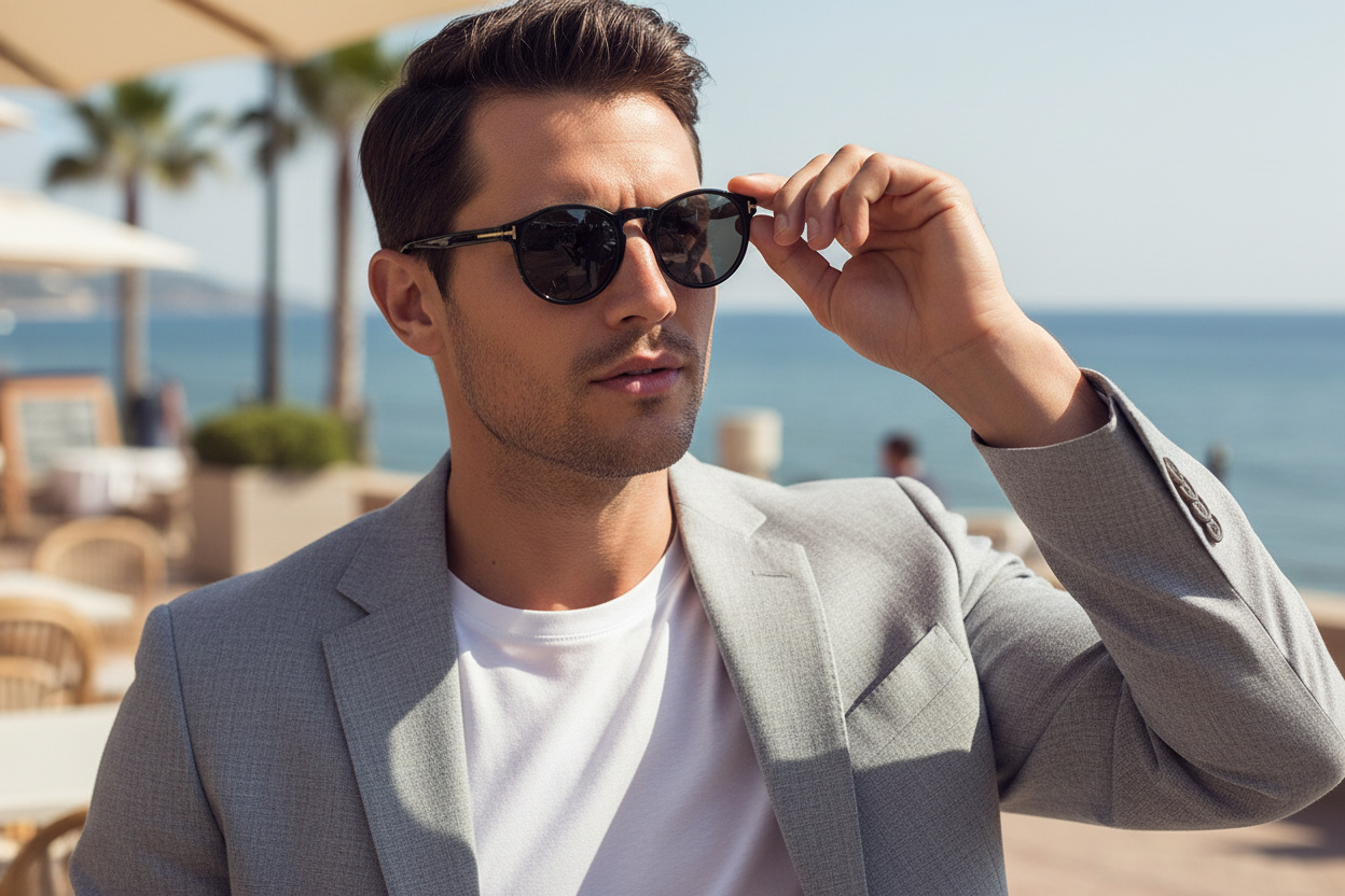 Widok z przodu Tom Ford IAN-02 (FT0591 - 01A)