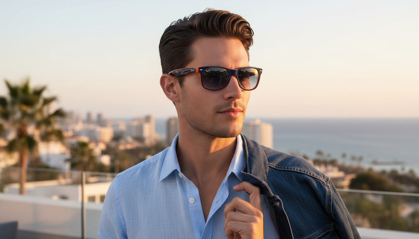 Widok z przodu Ray-Ban NEW WAYFARER (RB2132 - 789/3F)
