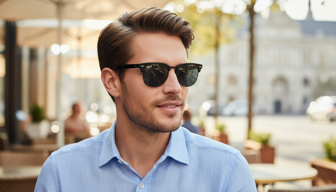 Widok z przodu Ray-Ban CLUBMASTER METAL (RB3716 - 186/R5)