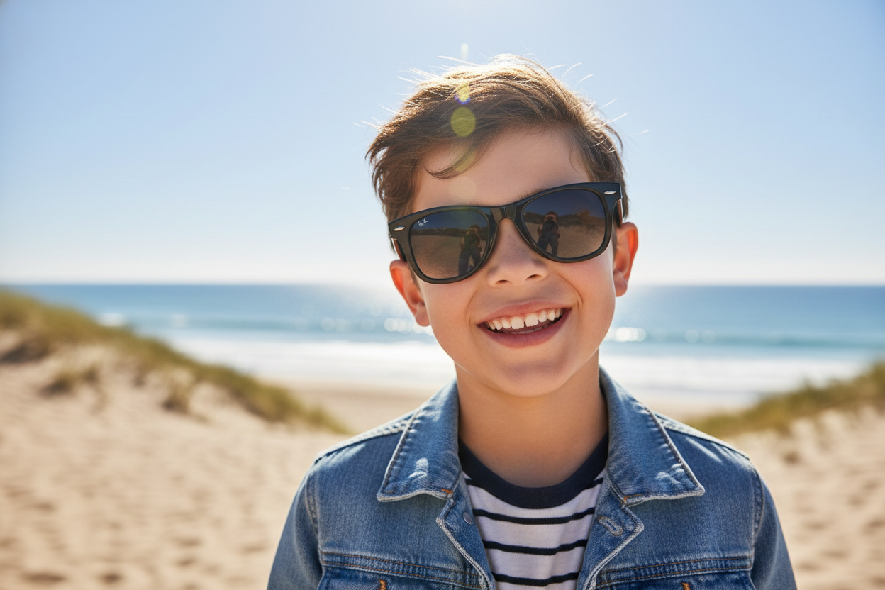 Widok z przodu Ray-Ban Kids JUNIOR WAYFARER (RJ9066S - 100/11)