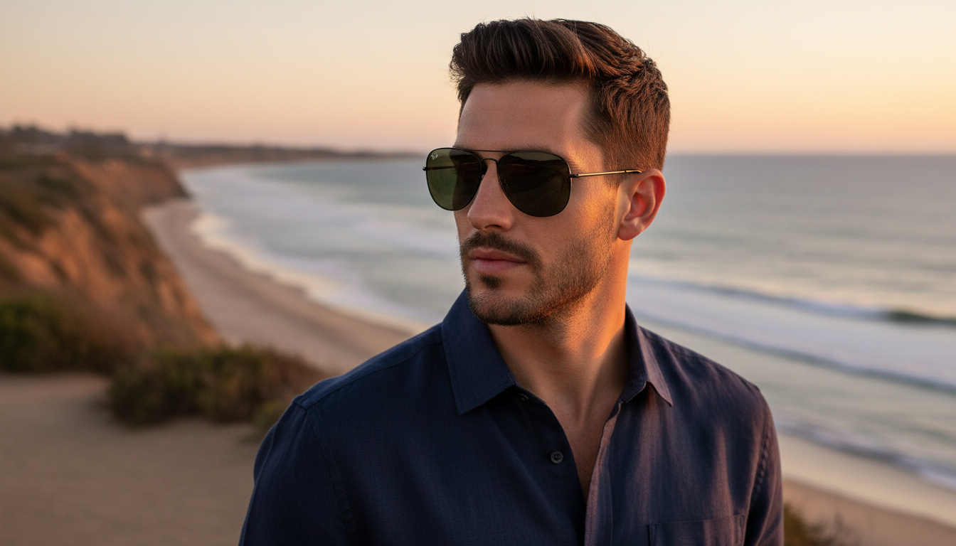 Widok z przodu Ray-Ban CARAVAN (RB3136 - 004)