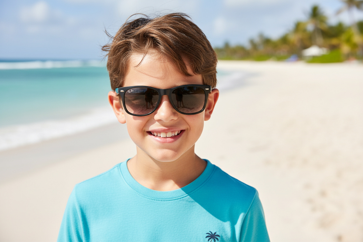 Widok z przodu Ray-Ban Kids JUNIOR NEW WAYFARER (RJ9052S - 100/11)