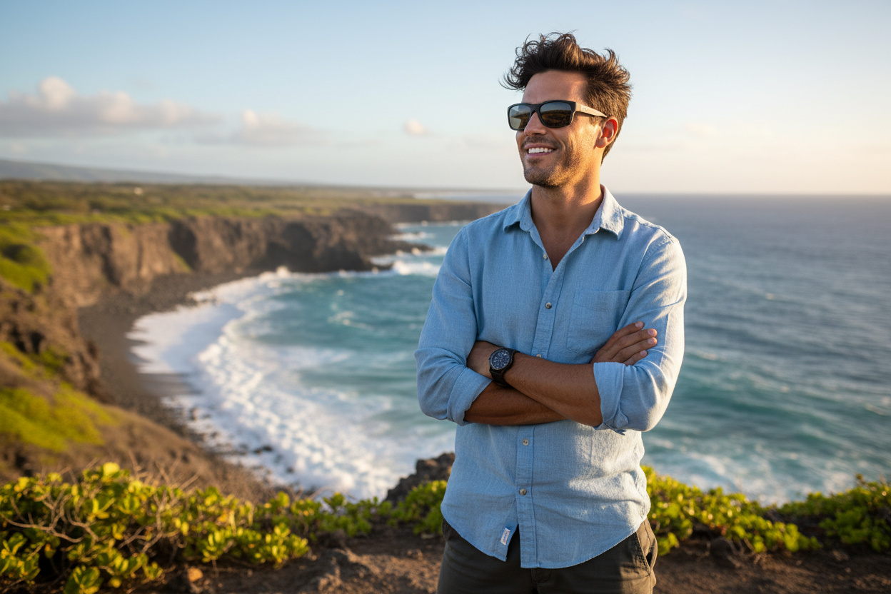 Widok z przodu Maui Jim Kanaio Coast (766-02MD)