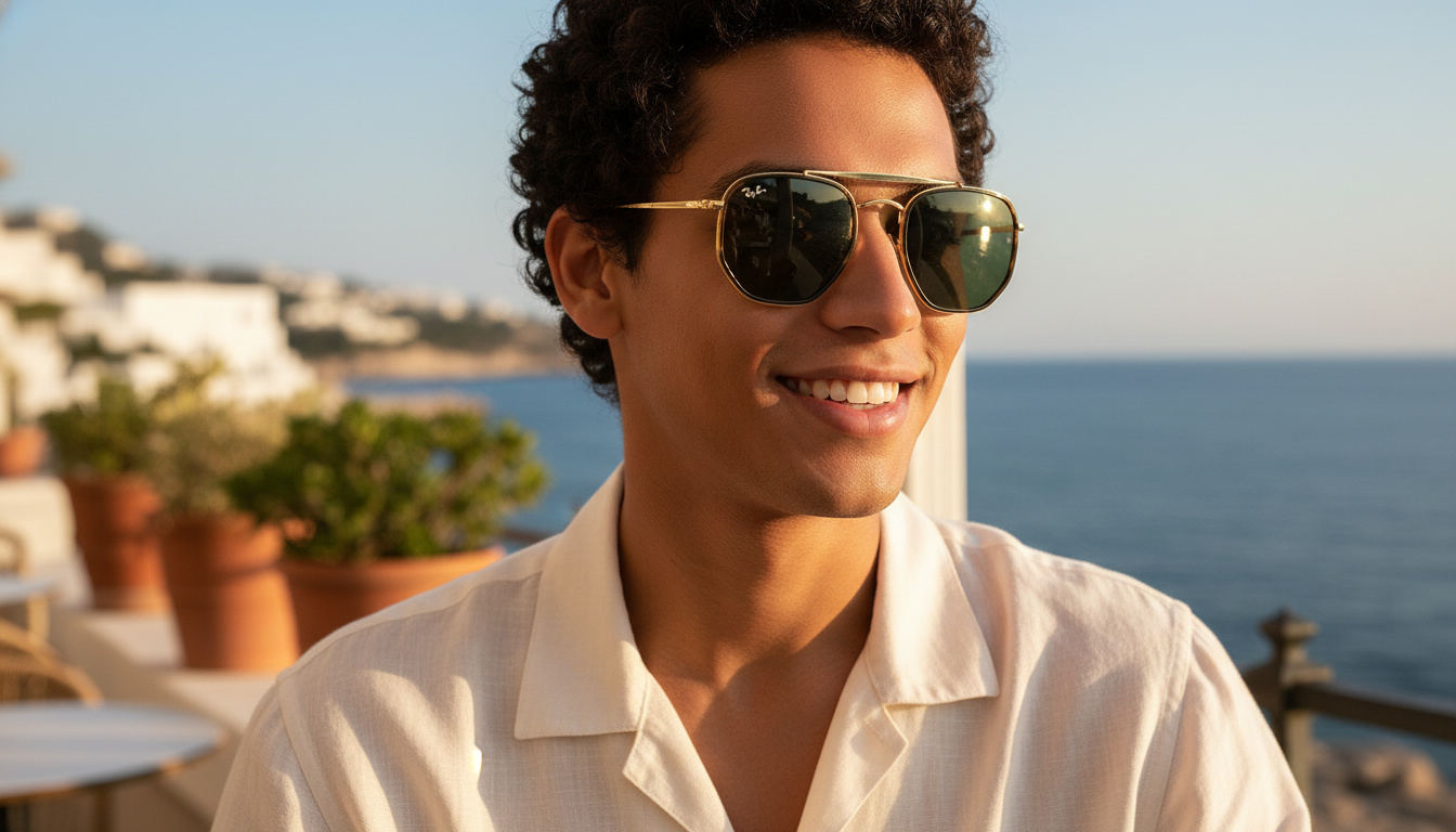 Widok z przodu Ray-Ban THE MARSHAL II (RB3648M - 001)