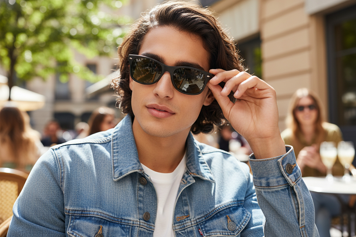 Widok z przodu Ray-Ban NEW WAYFARER (RB2132 - 646231)
