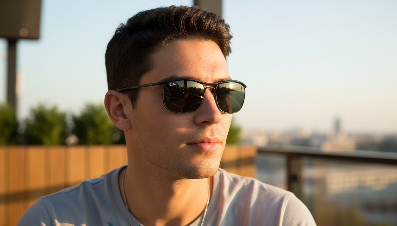Widok z przodu Ray-Ban OLYMPIAN I DELUXE (RB3119M - 002/58)
