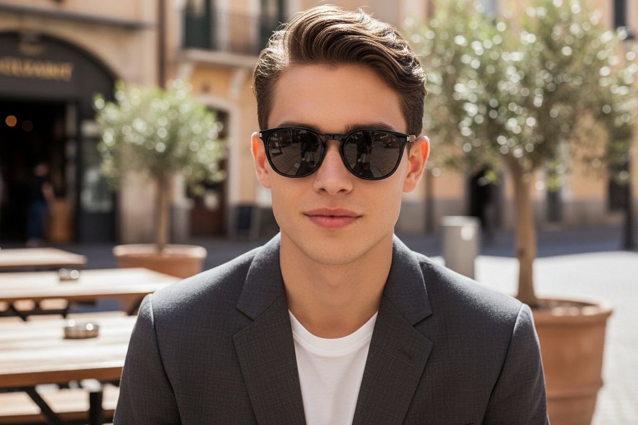 Widok z przodu Saint Laurent SL 28 SLIM (001)
