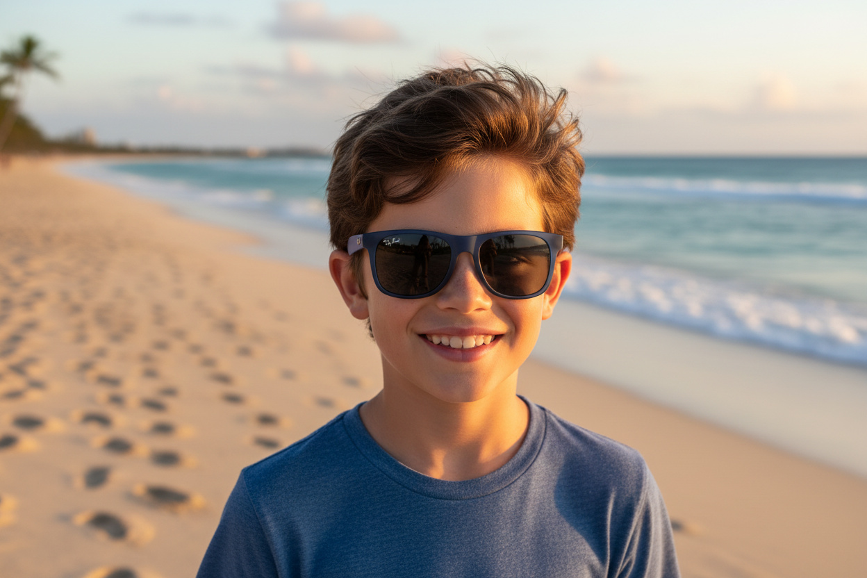 Widok z przodu Ray-Ban Kids JUNIOR JUSTIN (RJ9069S - 706080)