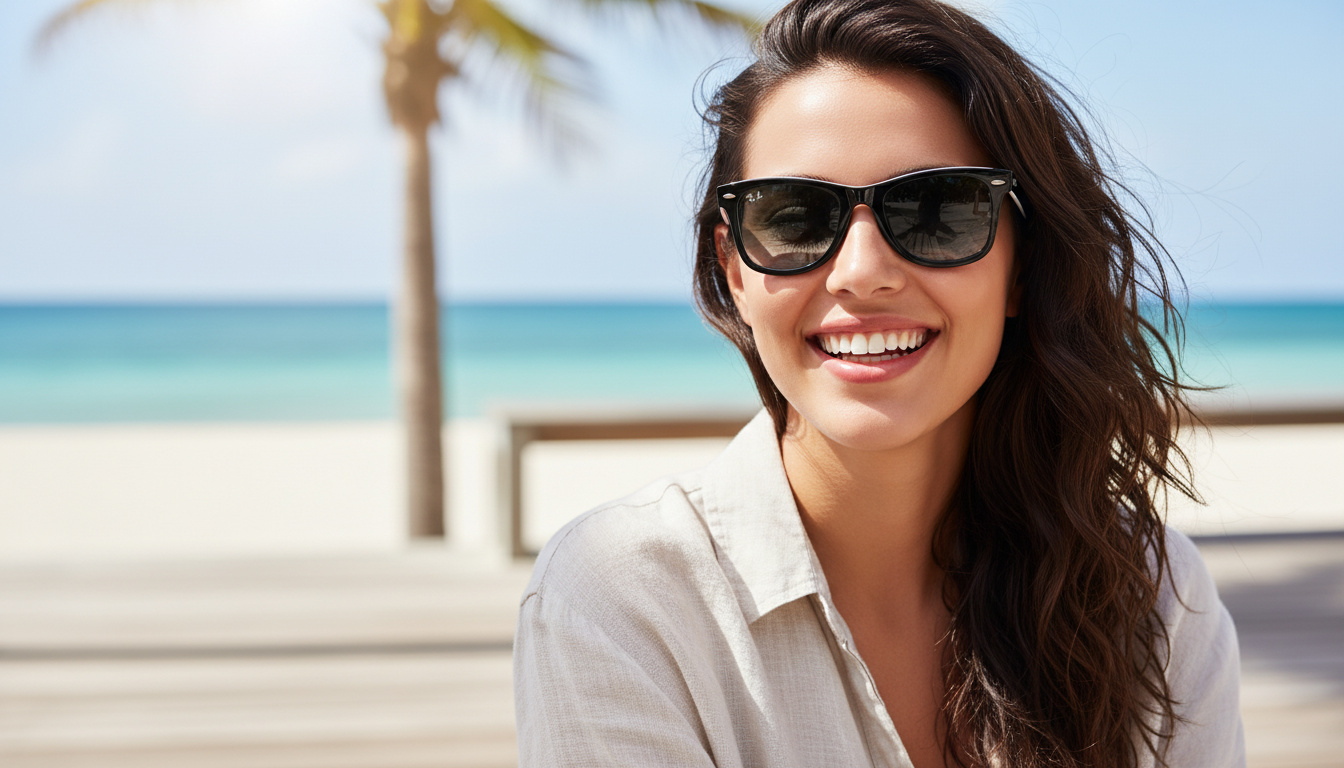 Widok z przodu Ray-Ban WAYFARER (RB2140 - 12943M)
