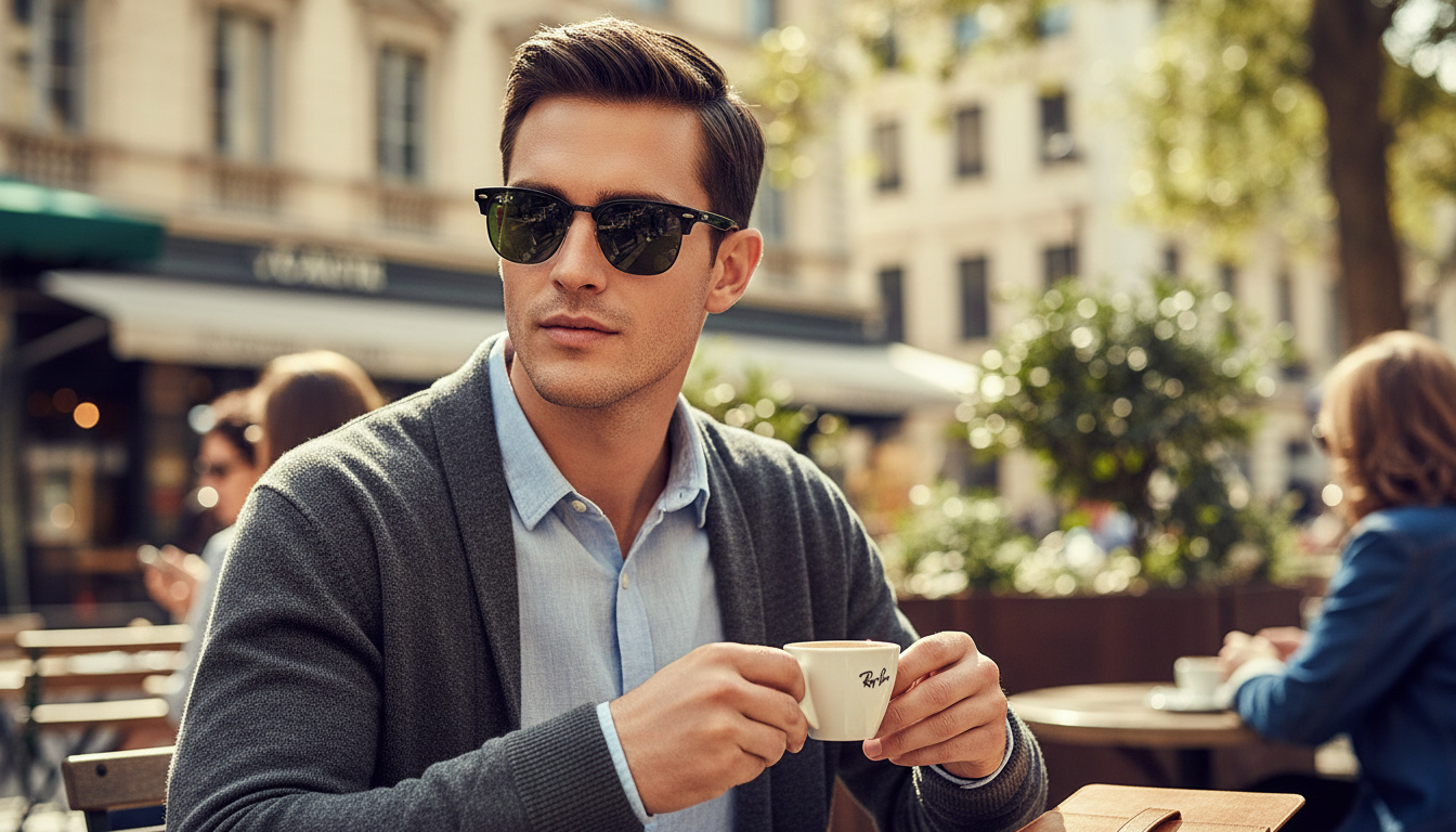 Widok z przodu Ray-Ban CLUBMASTER METAL (RB3716 - 186/58)