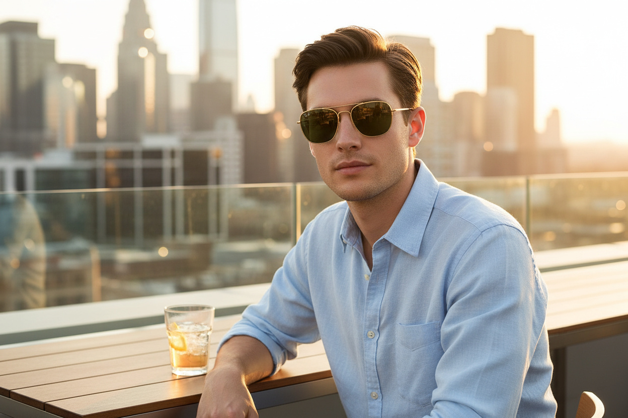 Widok z przodu Ray-Ban FRANK (RB3857 - 919631)