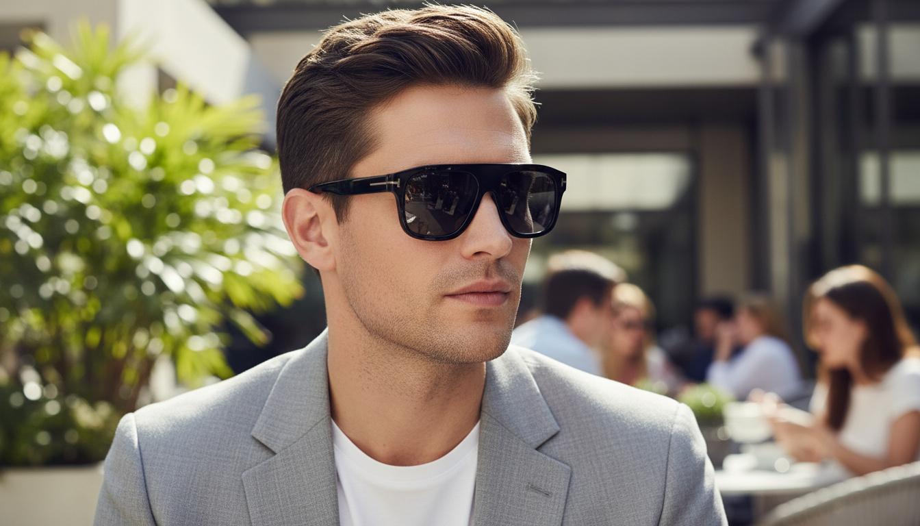 Widok z przodu Tom Ford THOR (FT0777-N - 01A)
