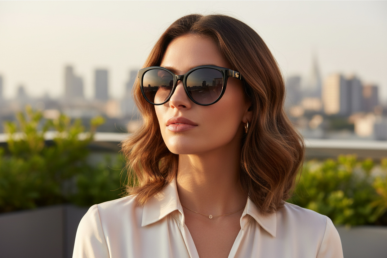 Widok z przodu Gucci GG0636SK (001)