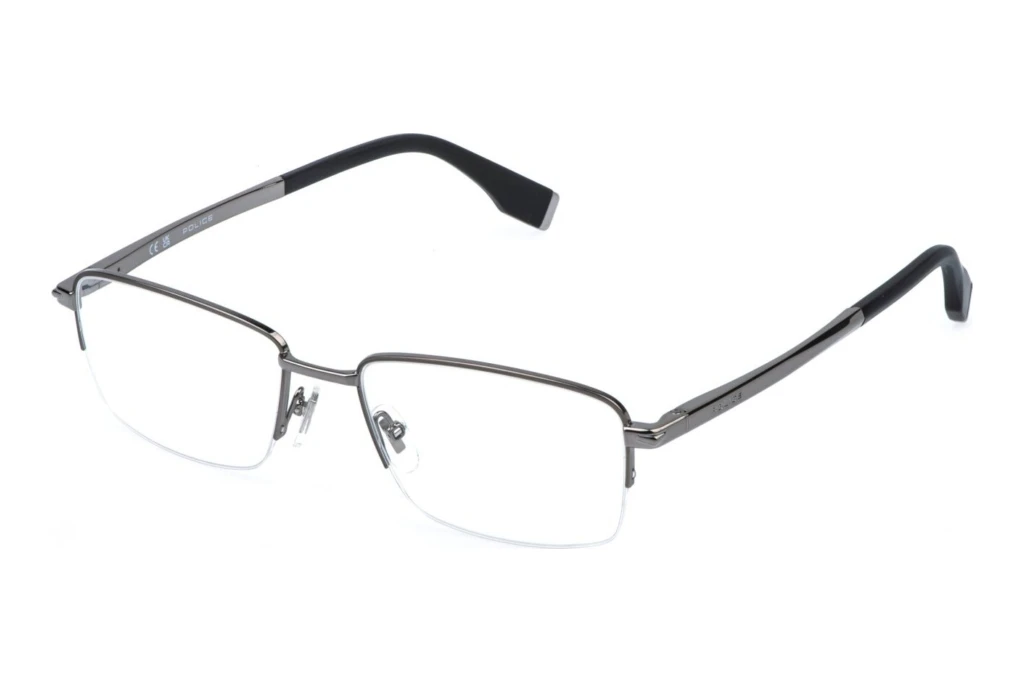 Police   VPLR68 0E56 TOTAL SHINY RUTHENIUM W/MATT/SANDBLASTED