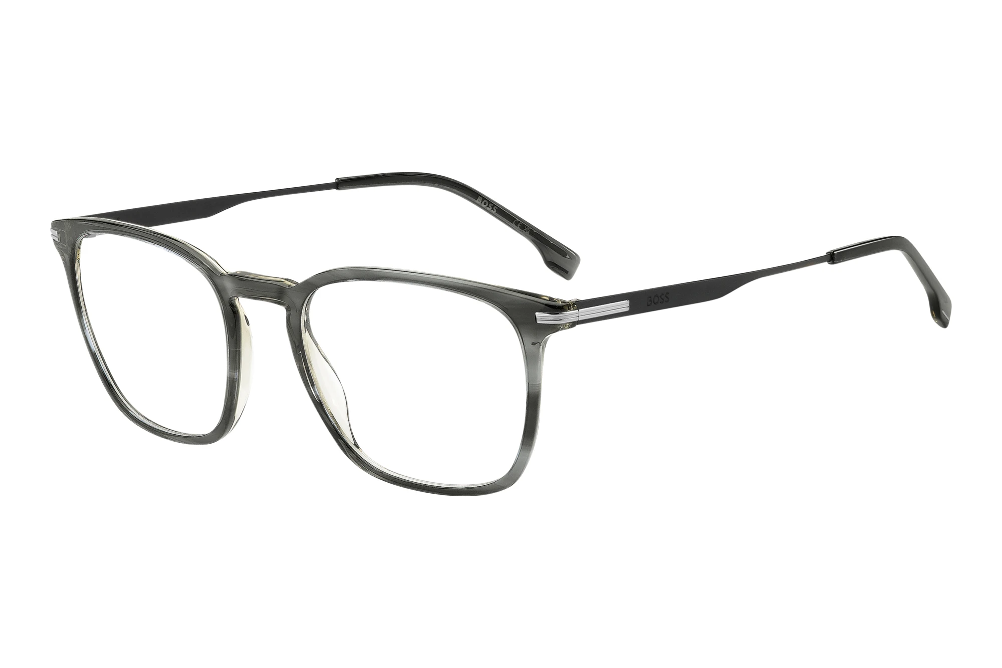 Boss   BOSS 1889 VQ7 STRIPED GREY RUTHENIUM