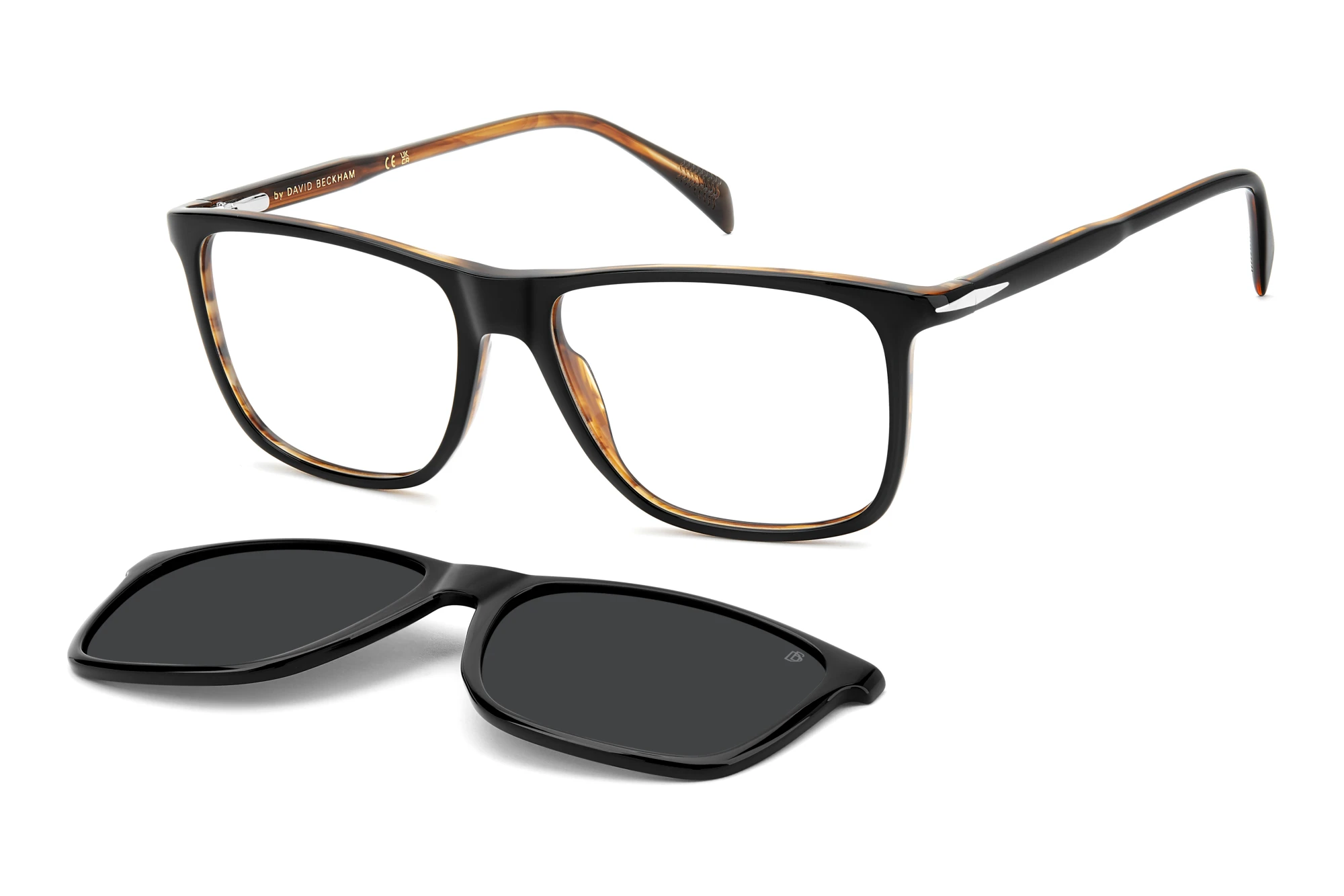 David Beckham   DB 1234/C 05K BLACK STRIPED BROWN