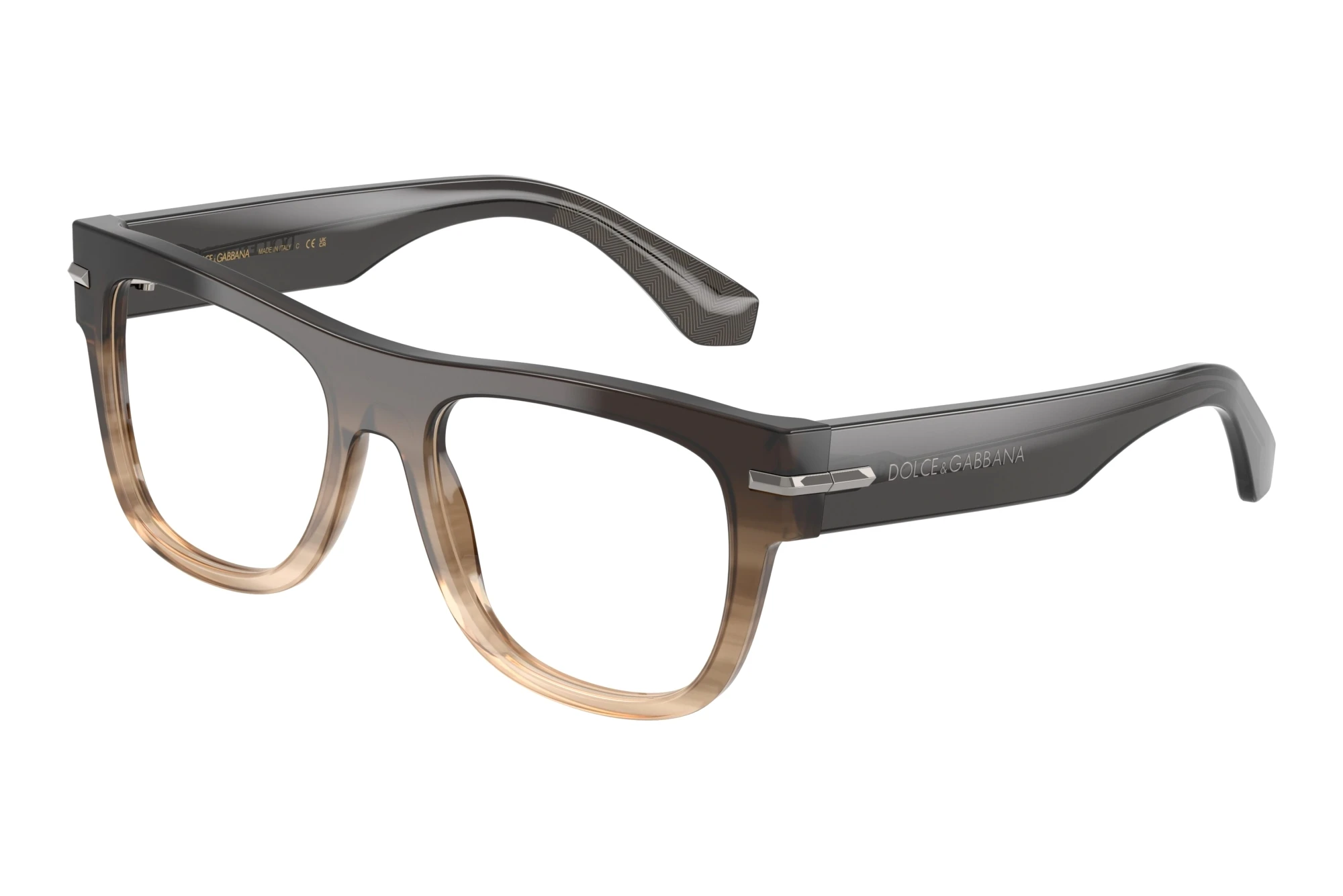 Dolce & Gabbana   DG3407 3484 Gradient Striped Grey