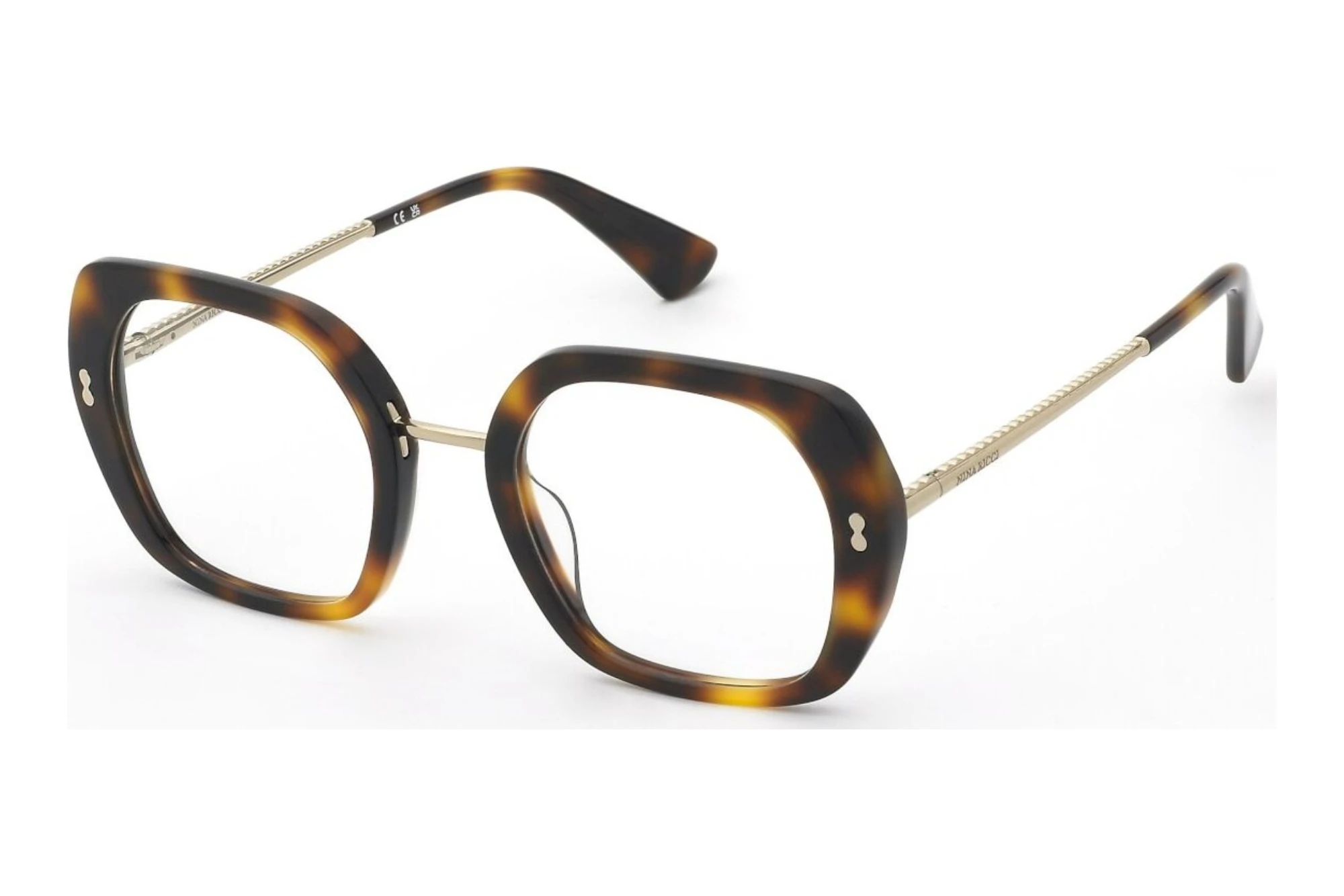 Nina Ricci   VNR453 0752 SHINY DARK HAVANA