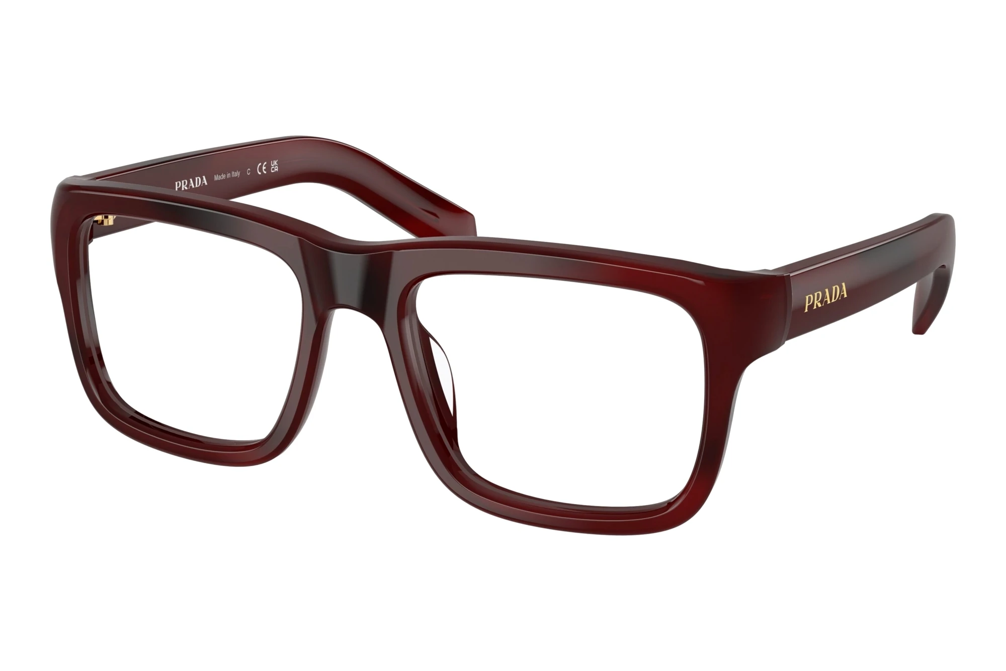Prada   PR D02V 25J1O1 Pomegranate Havana