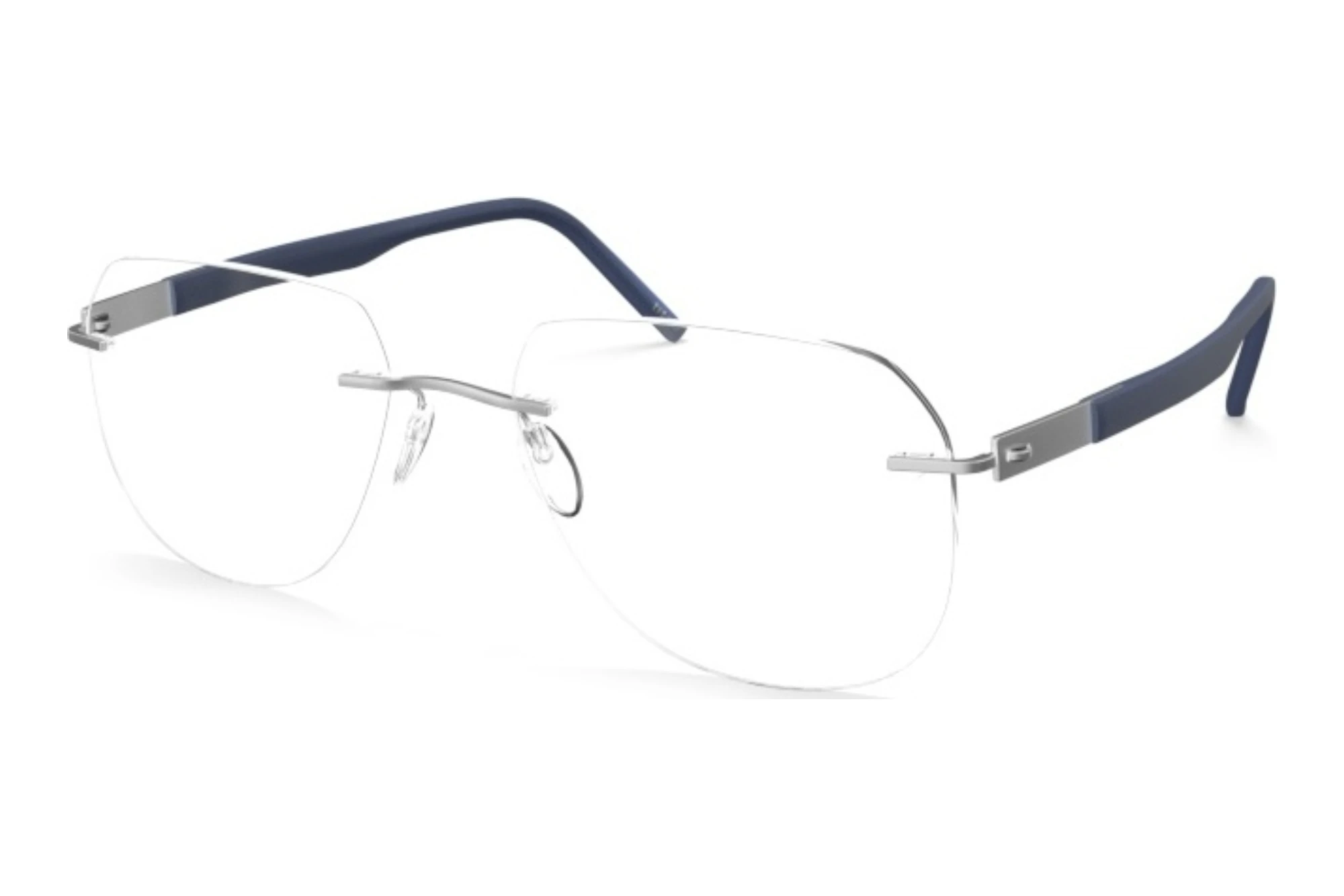 Silhouette   5535-IK 7000 Rhodium / Navy Blue