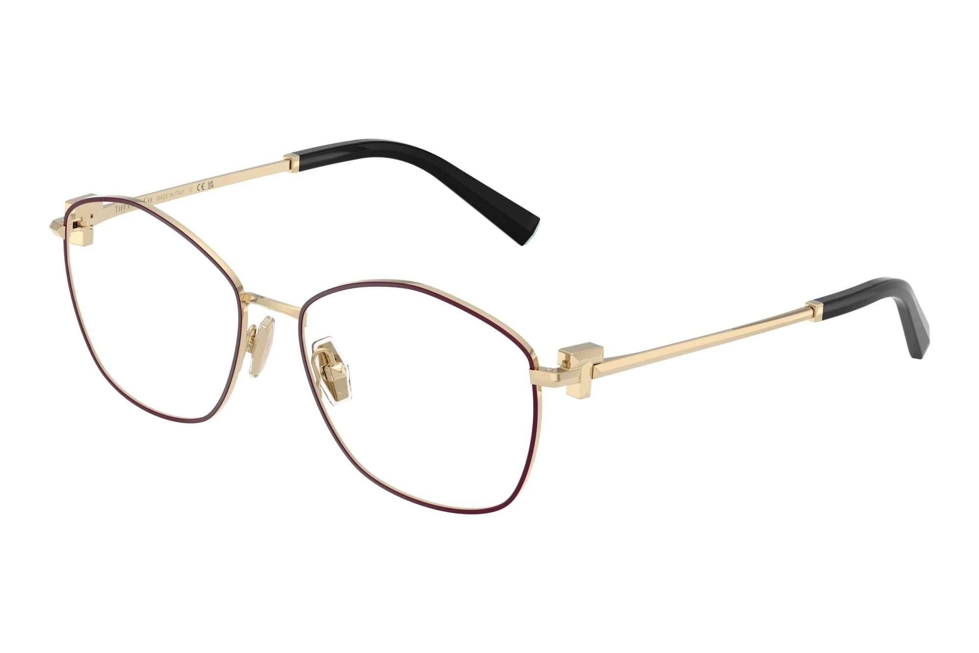 Tiffany   TF1174 6180 Burgundy On Pale Gold