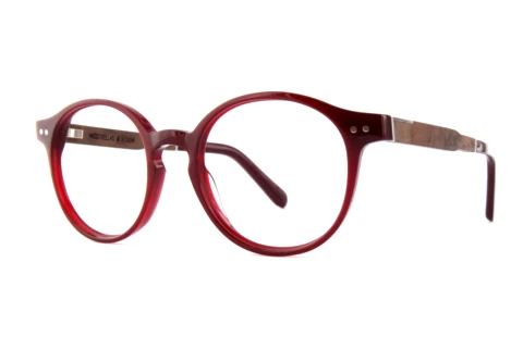 Okulary korekcyjne Wood Fellas Solln Premium (10935 curled/burgundy)