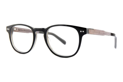 Okulary korekcyjne Wood Fellas Bogenhausen Premium (10936 chalk oak/black white)