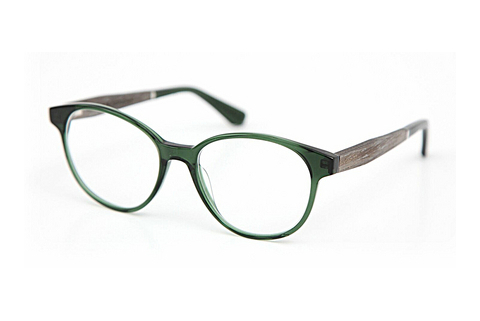 Okulary korekcyjne Wood Fellas Haldenwang (10972 grey oak/crystal green)