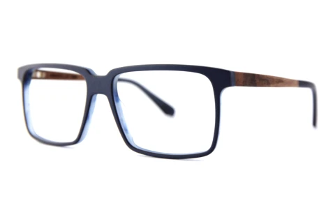 Okulary korekcyjne Wood Fellas Next (11043 curled/blue)