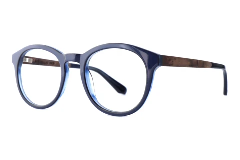 Okulary korekcyjne Wood Fellas Drop (11071 curled/blue)