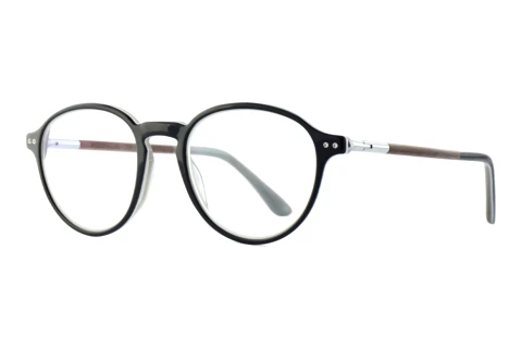 Okulary korekcyjne Wood Fellas LIME (11083 curled/black)