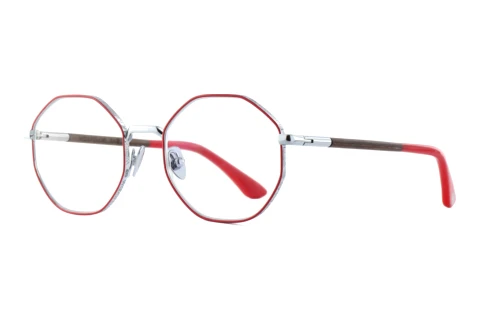 Okulary korekcyjne Wood Fellas EASE (11087 curled/silver/red)