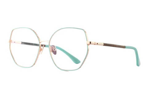 Okulary korekcyjne Wood Fellas ATLAS (11110 curled/green/rose gold)