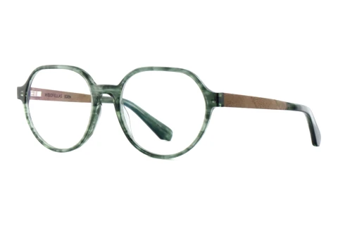 Okulary korekcyjne Wood Fellas EDEN (11113 curled/green)