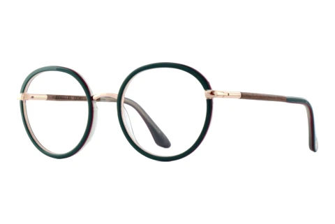 Okulary korekcyjne Wood Fellas OSTRO (11130 macassar/green/rose gold)