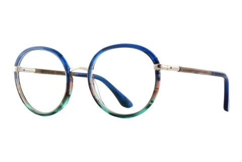 Okulary korekcyjne Wood Fellas OSTRO (11130 walnut/blue/gold)